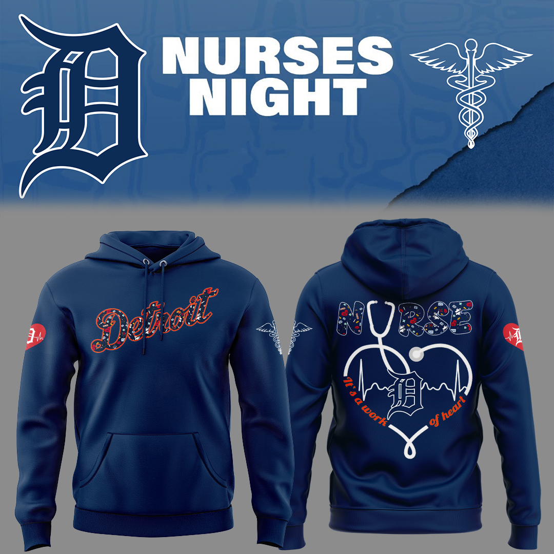 Tigers Baseball Nurses Night Navy Hoodie Best