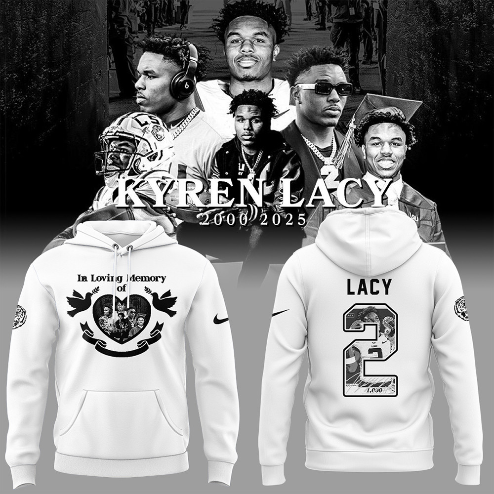 Tigers Football Limited RIP Lacy White Hoodie