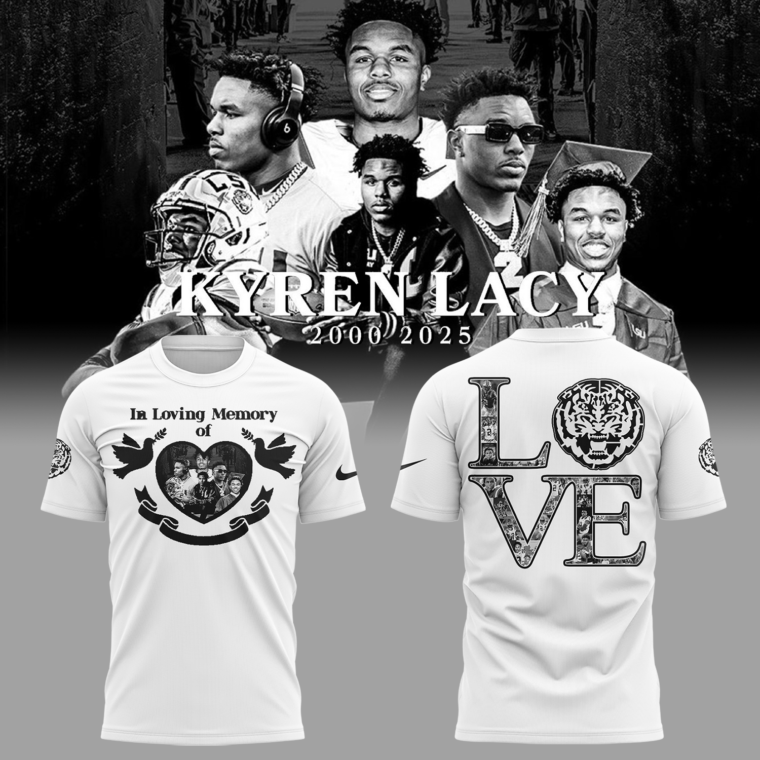 Tigers Football Rip Lacy White T-Shirt Best Gifts For Football Coaches Oregontrailrvpk Shirt