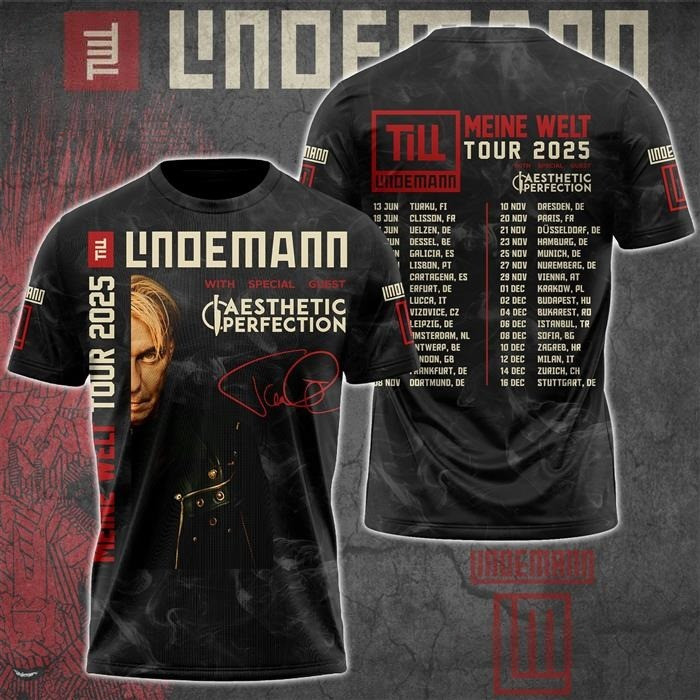 Till Lindemann Meine Welt Tour 2025 Shirt Music Lover Gift Ideas For Him Oregontrailrvpk Shirt