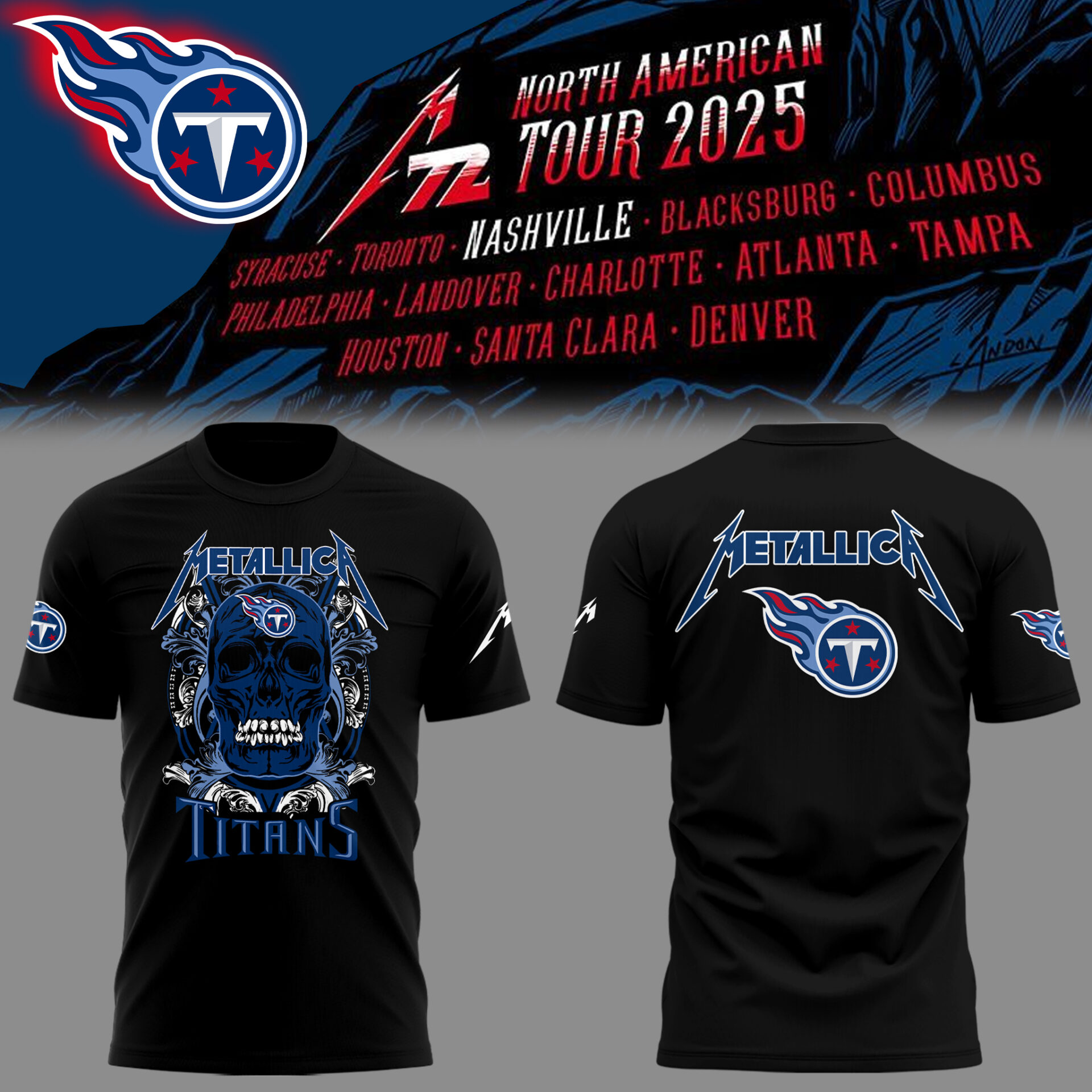 Titans Football Music Concert Black T-Shirt Gift Ideas For Football Players Oregontrailrvpk Shirt