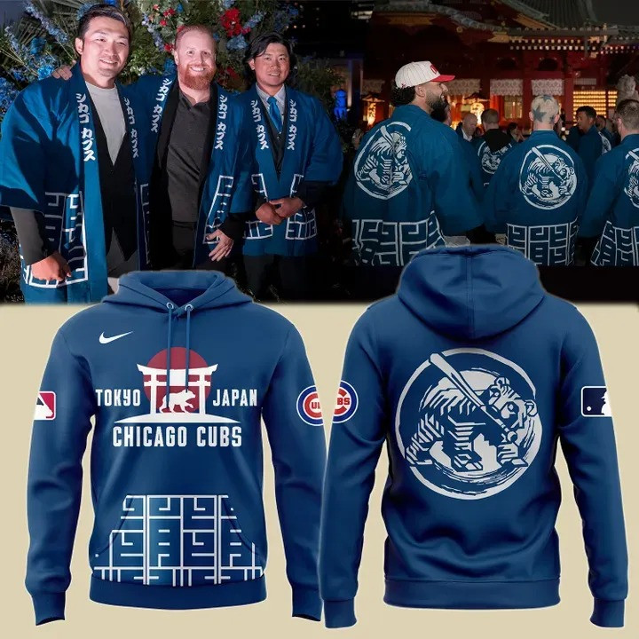 Tokyo Japan Chicago Cubs Hoodie MLB World Tour Tokyo Series Merchandise Gifts