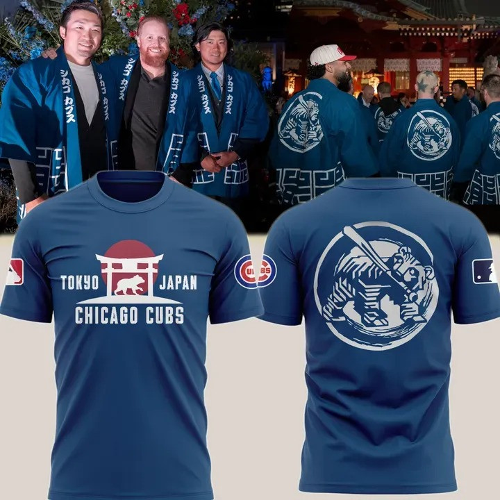 Tokyo Japan Chicago Cubs T-Shirt MLB World Tour Tokyo Series Baseball Fan Merch Apparel Oregontrailrvpk Shirt