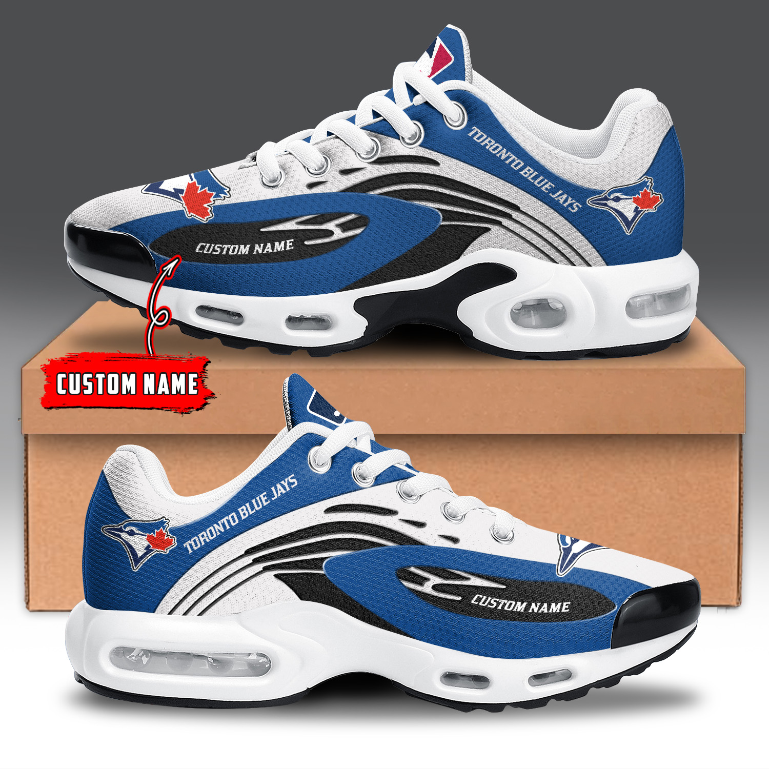 Toronto Blue Jays Air Max Plus Shoes Sneakers For Men And Women