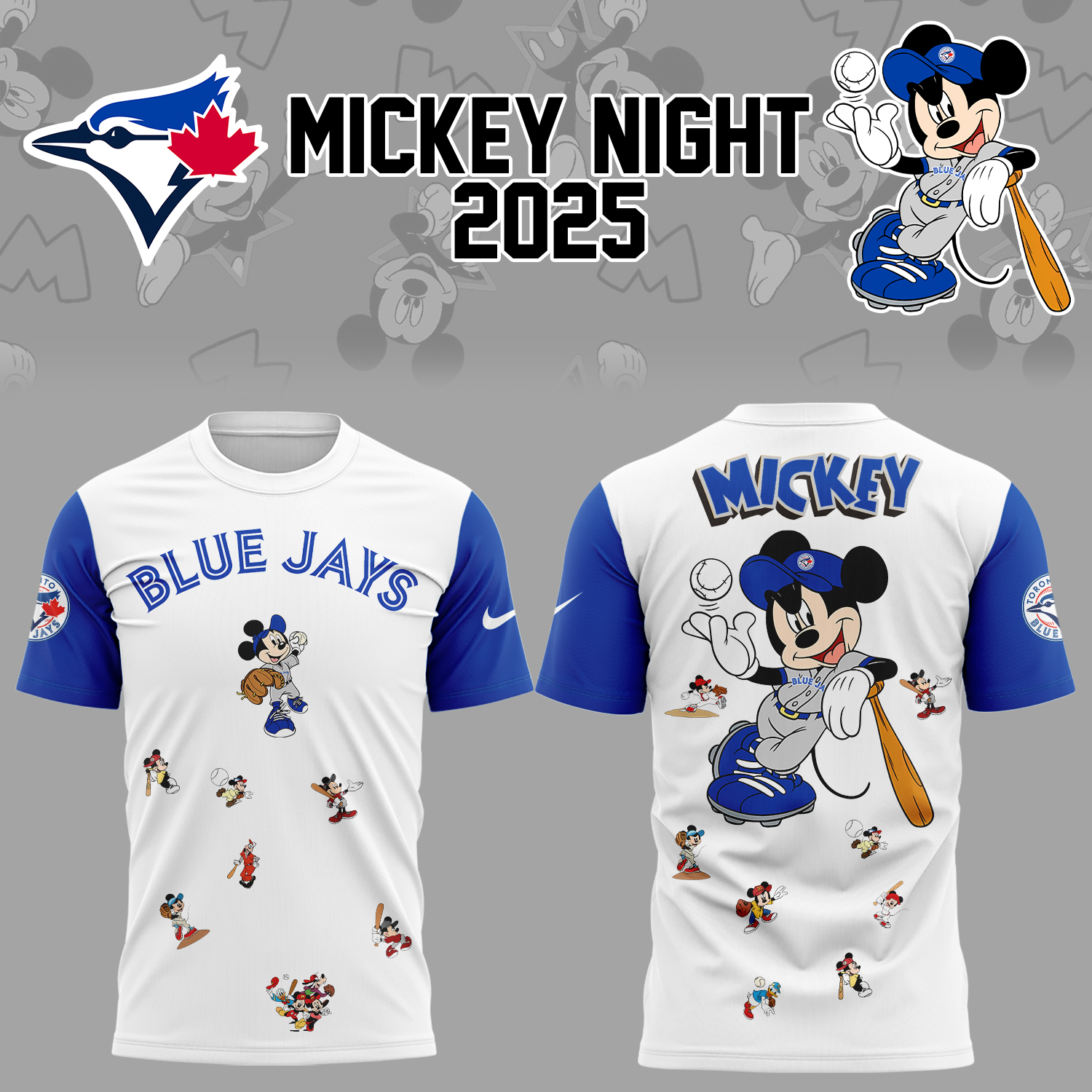 Toronto Blue Jays Baseball Mickey Night T-Shirt Baseball Father's Day Gifts Oregontrailrvpk Shirt