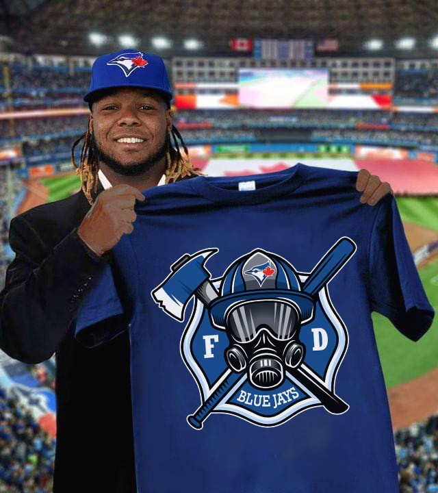 Toronto Blue Jays Firefighter Fire Dept Shirt Honor Firefighter Night Baseball Oregontrailrvpk Shirt