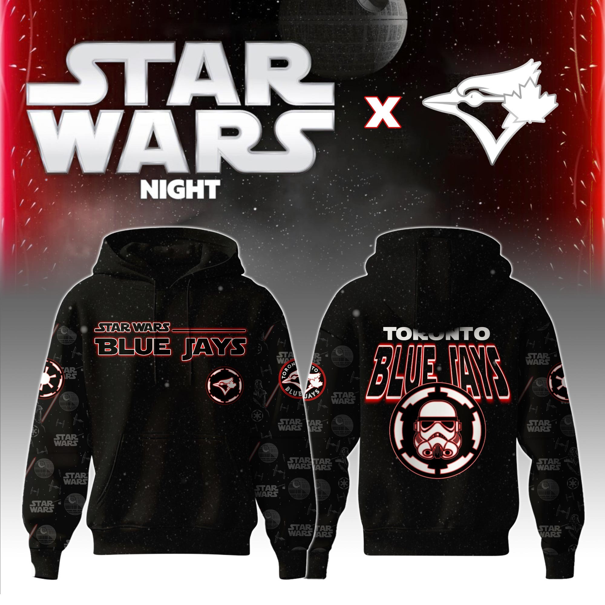 Toronto Blue Jays MLB x Star War Night Special Edition Hoodie 2025 Presents