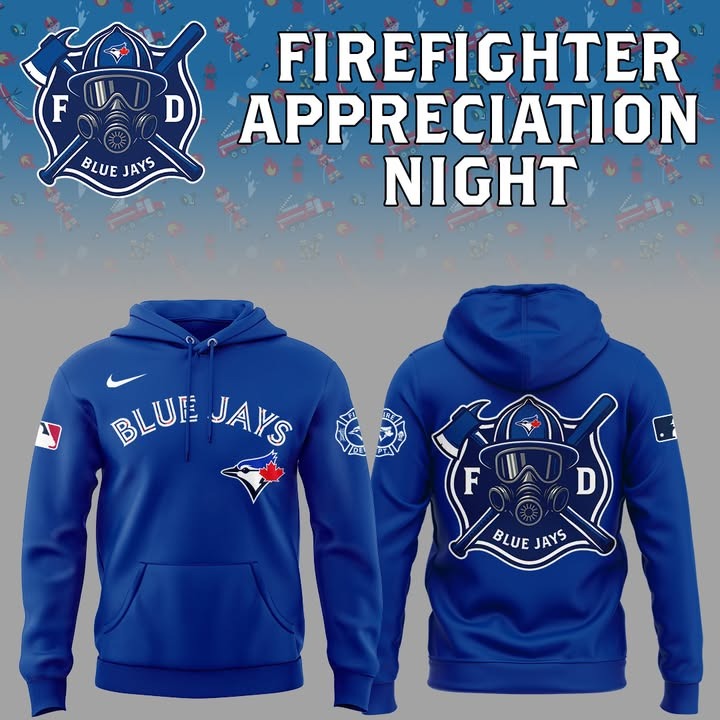 Toronto Blue Jays x Firefighter Appreciation Night 2025 Hoodie Presents