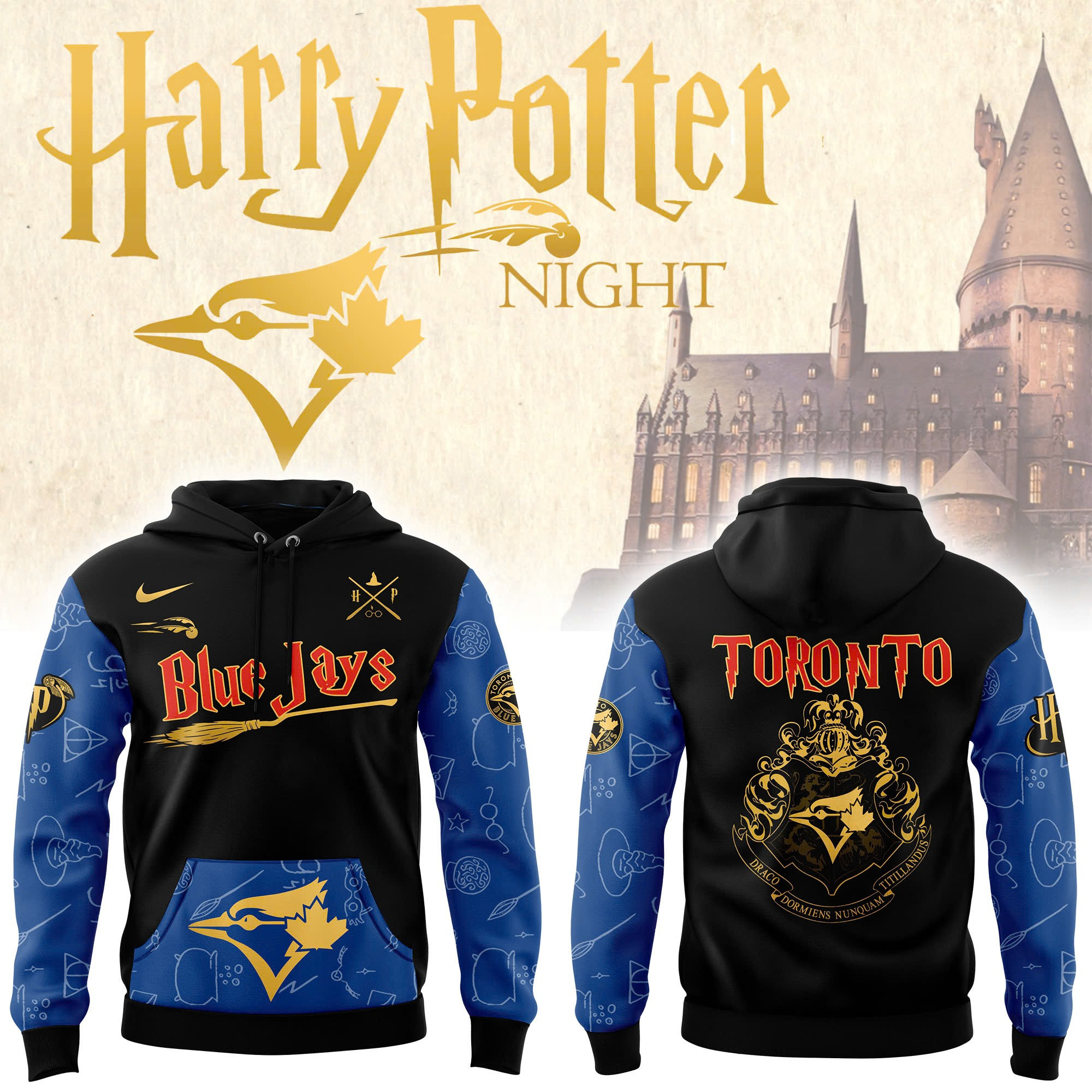 Toronto Blue Jays x Harry Potter Night Heritage Hoodie Best