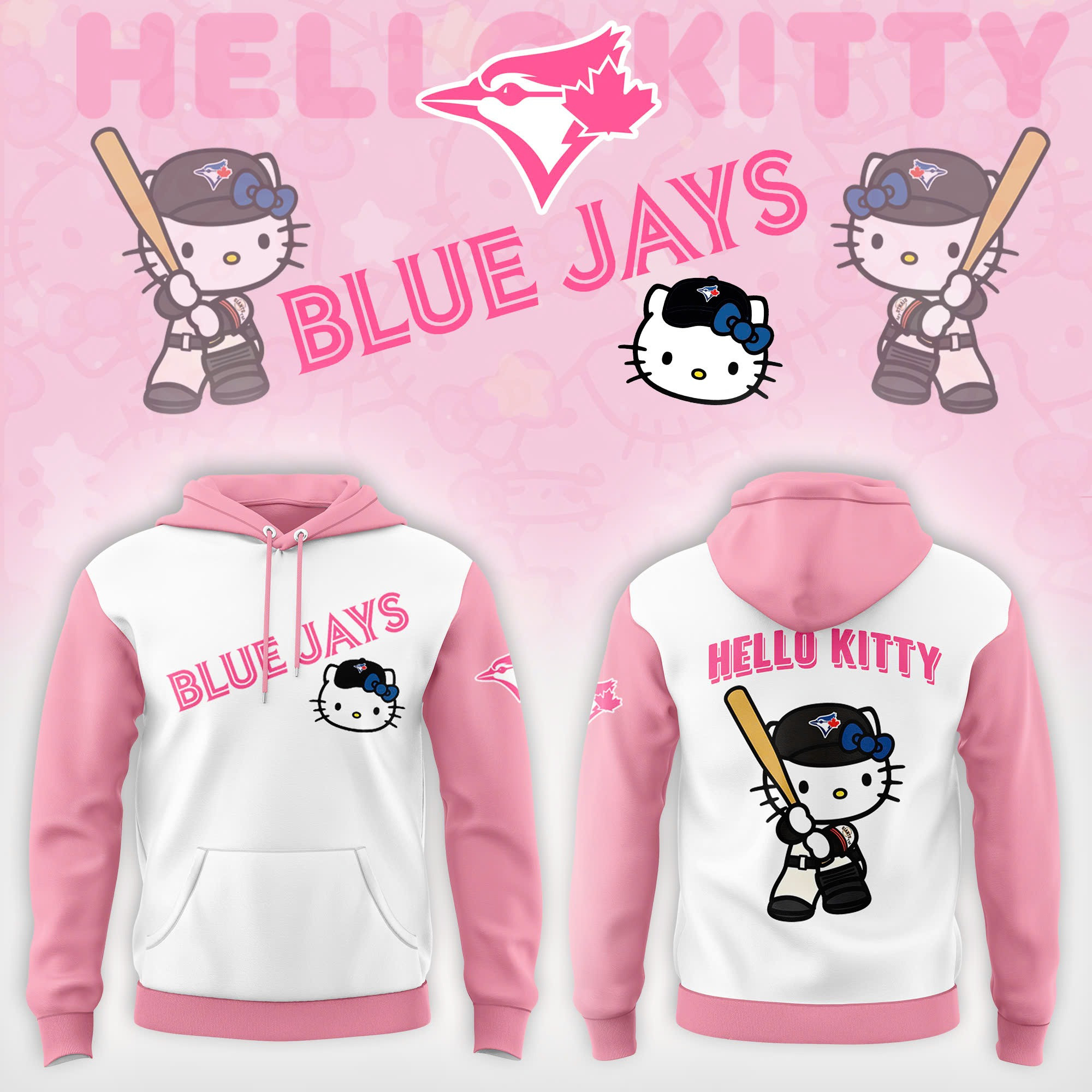 Toronto Blue Jays x Hello Kitty Version 2025 Hoodie Unique