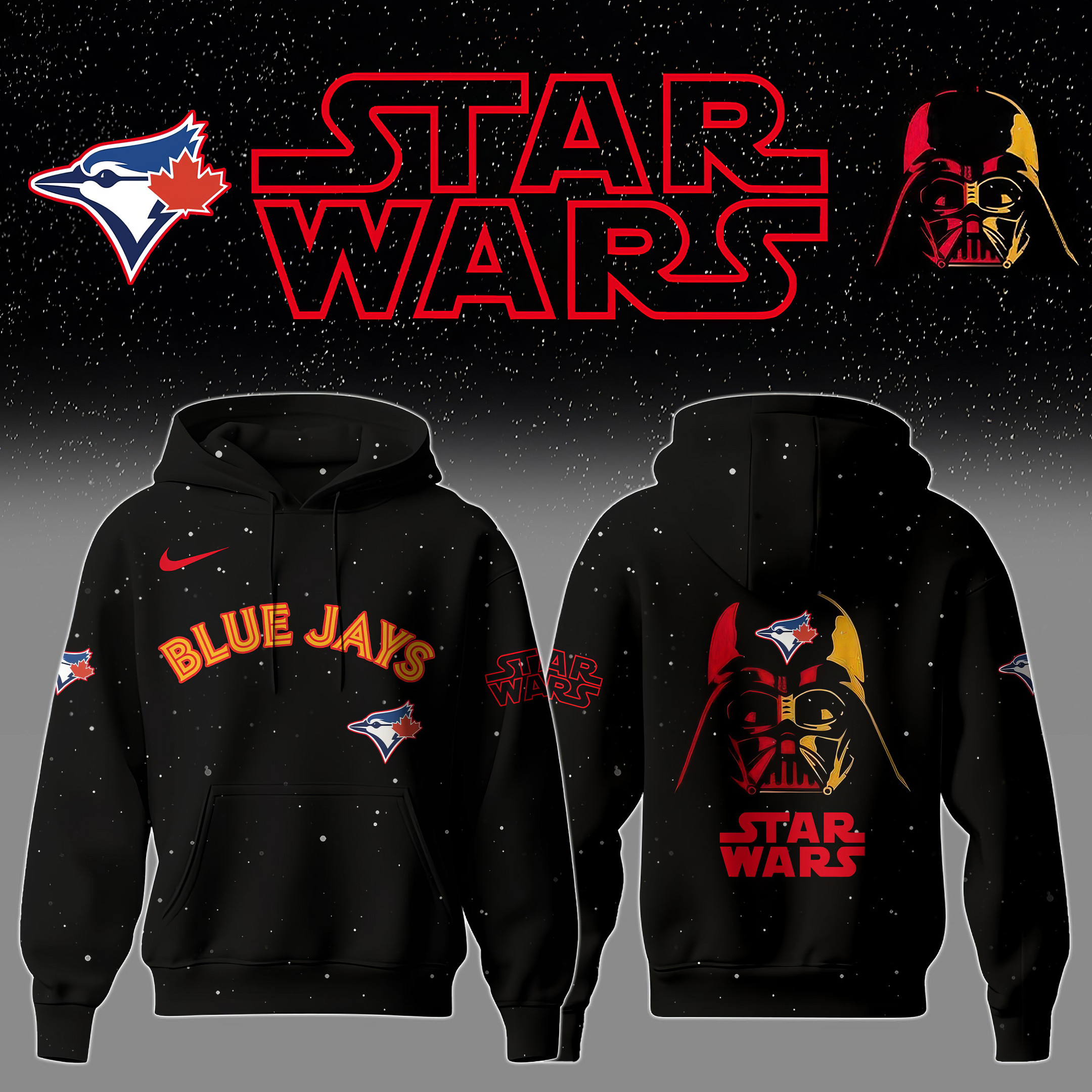 Toronto Blue Jays x Star Wars Night Hoodie Best