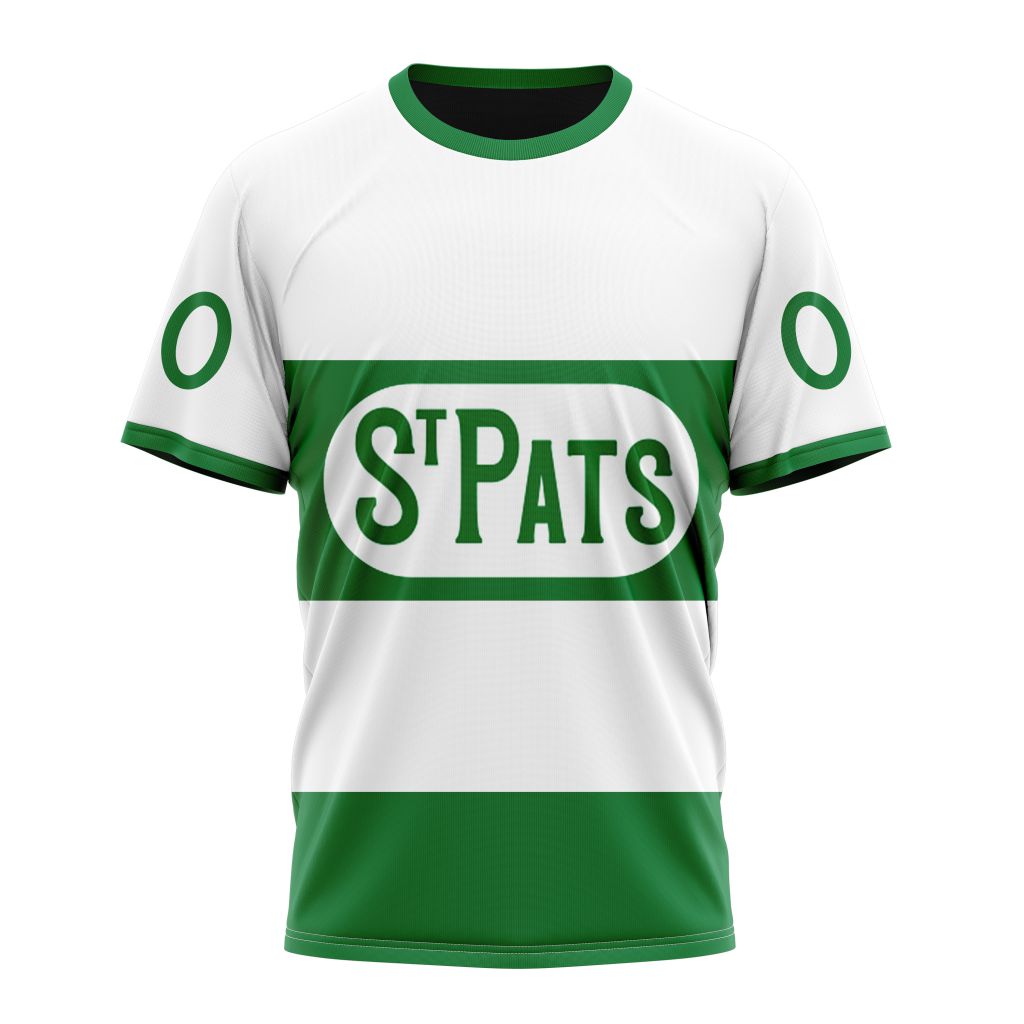 Toronto Maple Leafs Personalize 2023 White St. Pats Kits Personalized Name And Number T-Shirt Oregontrailrvpk Shirt