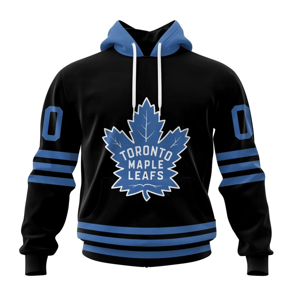 Toronto Maple Leafs Special Blackout Design All Over Print Hoodie Style 16801