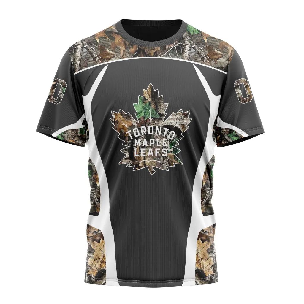 Toronto Maple Leafs Special Camo Hunting Design Personalized Name And Number T-Shirt Oregontrailrvpk Shirt