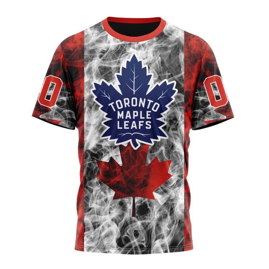 Toronto Maple Leafs Special Design For Canada Day 01 Personalized Name And Number T-Shirt Oregontrailrvpk Shirt