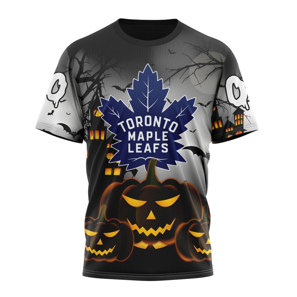 Toronto Maple Leafs Special Design For Halloween Personalized Name And Number T-Shirt Oregontrailrvpk Shirt