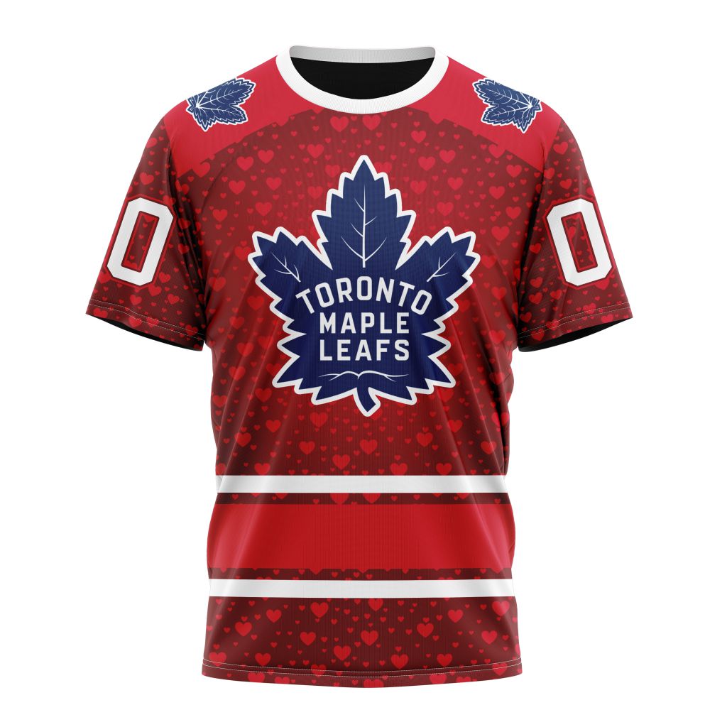 Toronto Maple Leafs Special Gift For Valentines Day 01 Personalized Name And Number T-Shirt Oregontrailrvpk Shirt