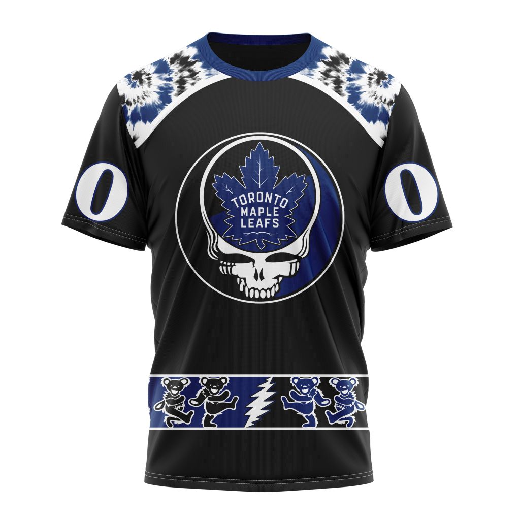Toronto Maple Leafs Special Grateful Dead Design Personalized Name And Number T-Shirt Oregontrailrvpk Shirt