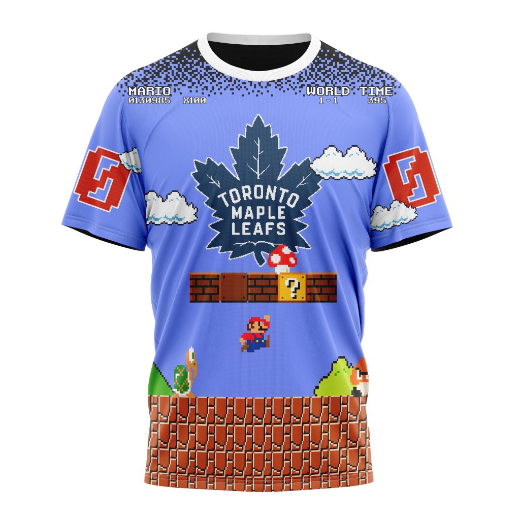Toronto Maple Leafs Special Kits With Super Mario Game Design Personalized Name And Number T-Shirt Oregontrailrvpk Shirt