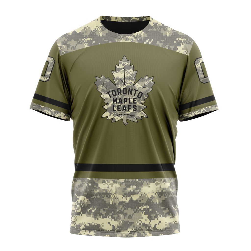Toronto Maple Leafs Special Military Appreciation Design 04 Personalized Name And Number T-Shirt Oregontrailrvpk Shirt