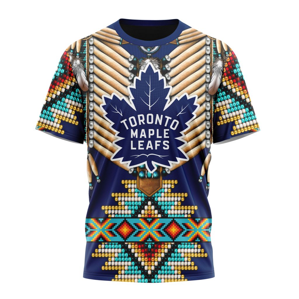 Toronto Maple Leafs Special Native Costume Design 02 Personalized Name And Number T-Shirt Oregontrailrvpk Shirt