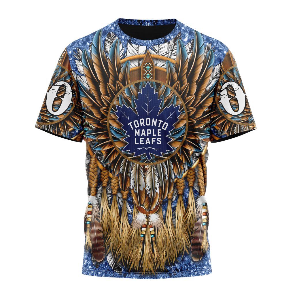 Toronto Maple Leafs Special Native Costume Design Personalized Name And Number T-Shirt Oregontrailrvpk Shirt