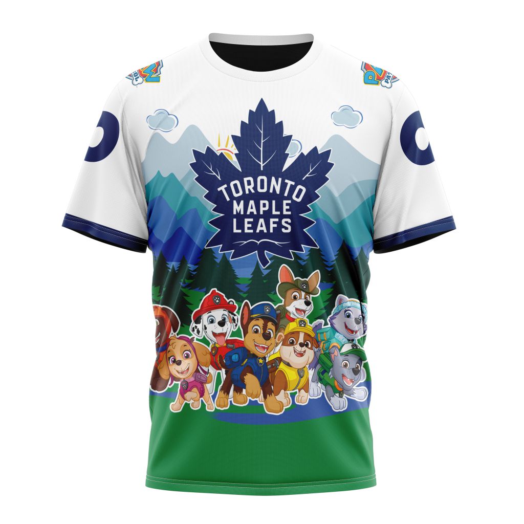 Toronto Maple Leafs Special Paw Patrol Design 01 Personalized Name And Number T-Shirt Oregontrailrvpk Shirt