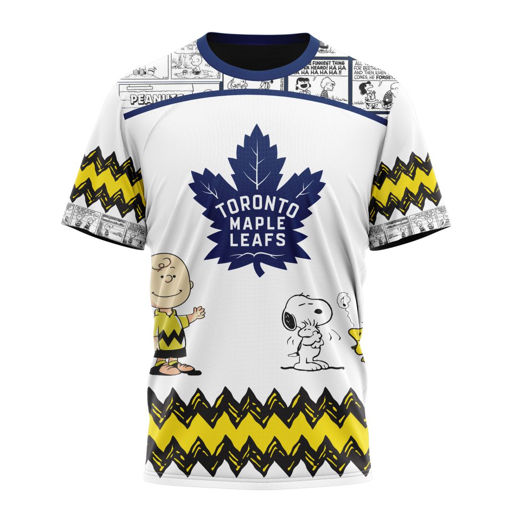 Toronto Maple Leafs Special Peanuts Design Personalized Name And Number T-Shirt Oregontrailrvpk Shirt