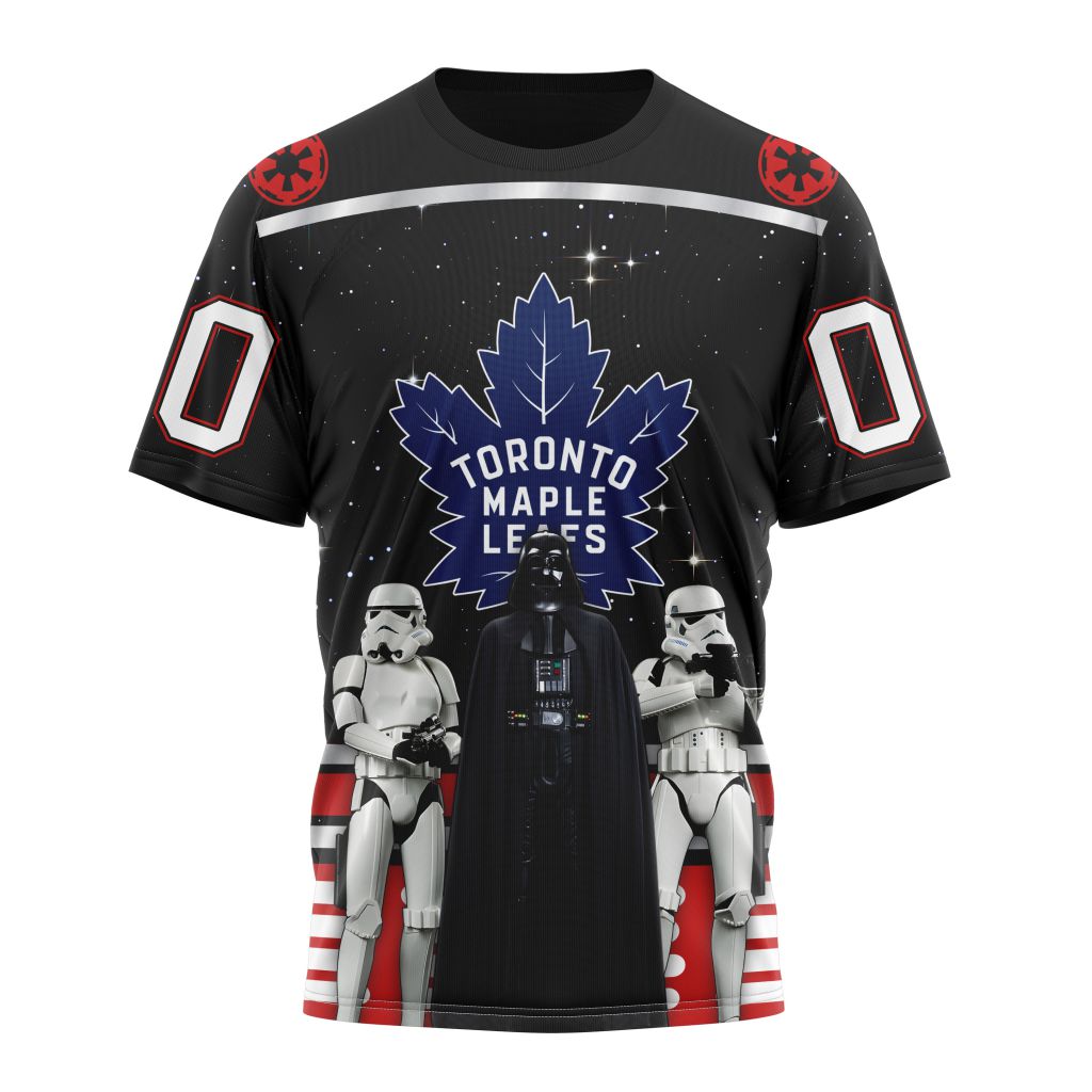 Toronto Maple Leafs Special Star Wars Design May The 4th Be With You Personalized Name And Number T-Shirt Oregontrailrvpk Shirt