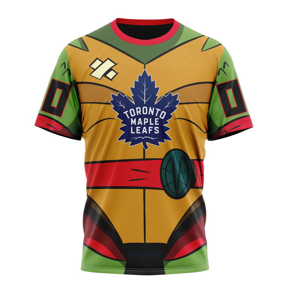 Toronto Maple Leafs Special Teenage Mutant Ninja Turtles Design Personalized Name And Number T-Shirt Oregontrailrvpk Shirt