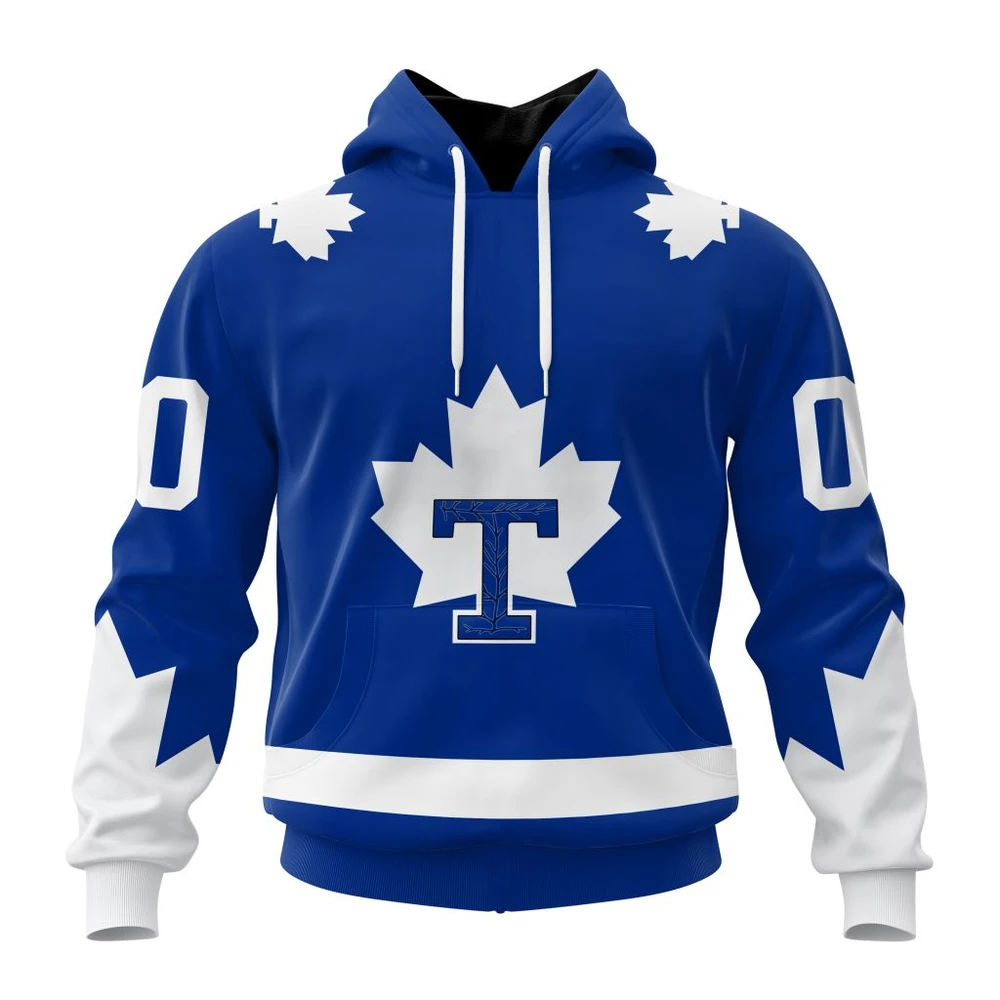 Toronto Maple Leafs Special Two-Tone Design All Over Print Hoodie Style 96212