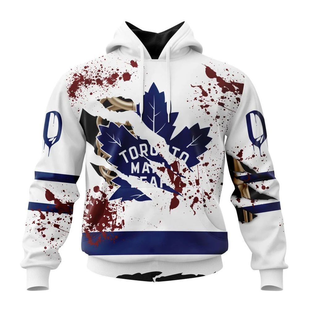 Toronto Maple Leafs Specialized Design Jersey With Your Ribs For Halloween All Over Print Hoodie Style 98700