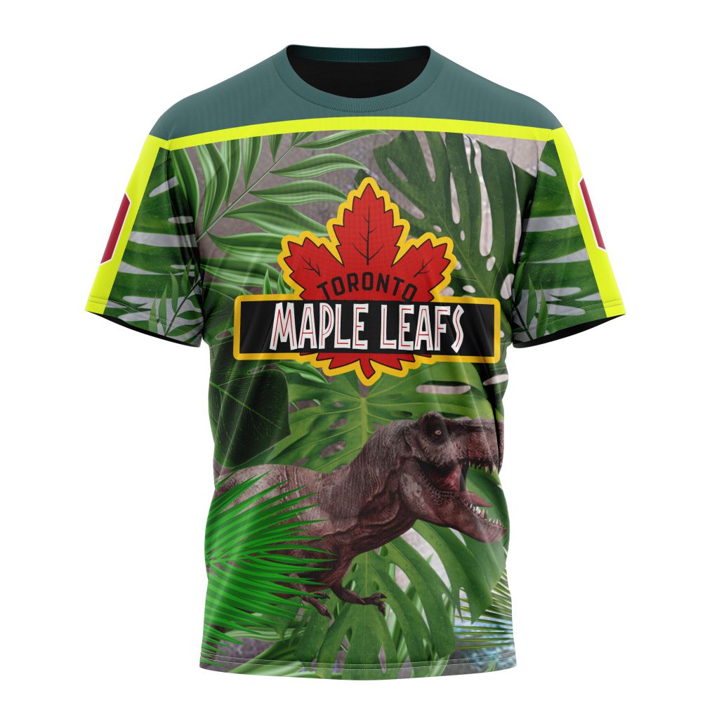 Toronto Maple Leafs Specialized Jersey Hockey For Jurassic World Personalized Name And Number T-Shirt Oregontrailrvpk Shirt