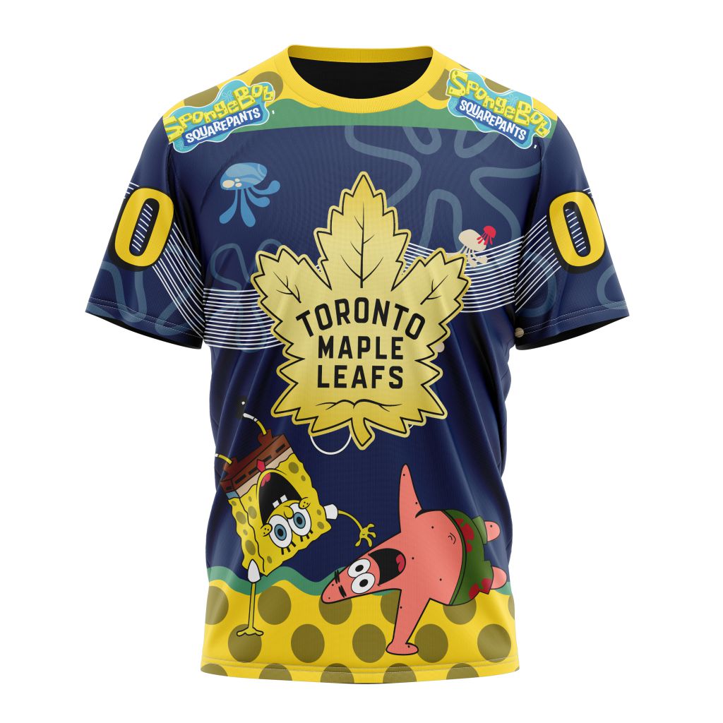 Toronto Maple Leafs Specialized Jersey With SpongeBob Personalized Name And Number T-Shirt Oregontrailrvpk Shirt
