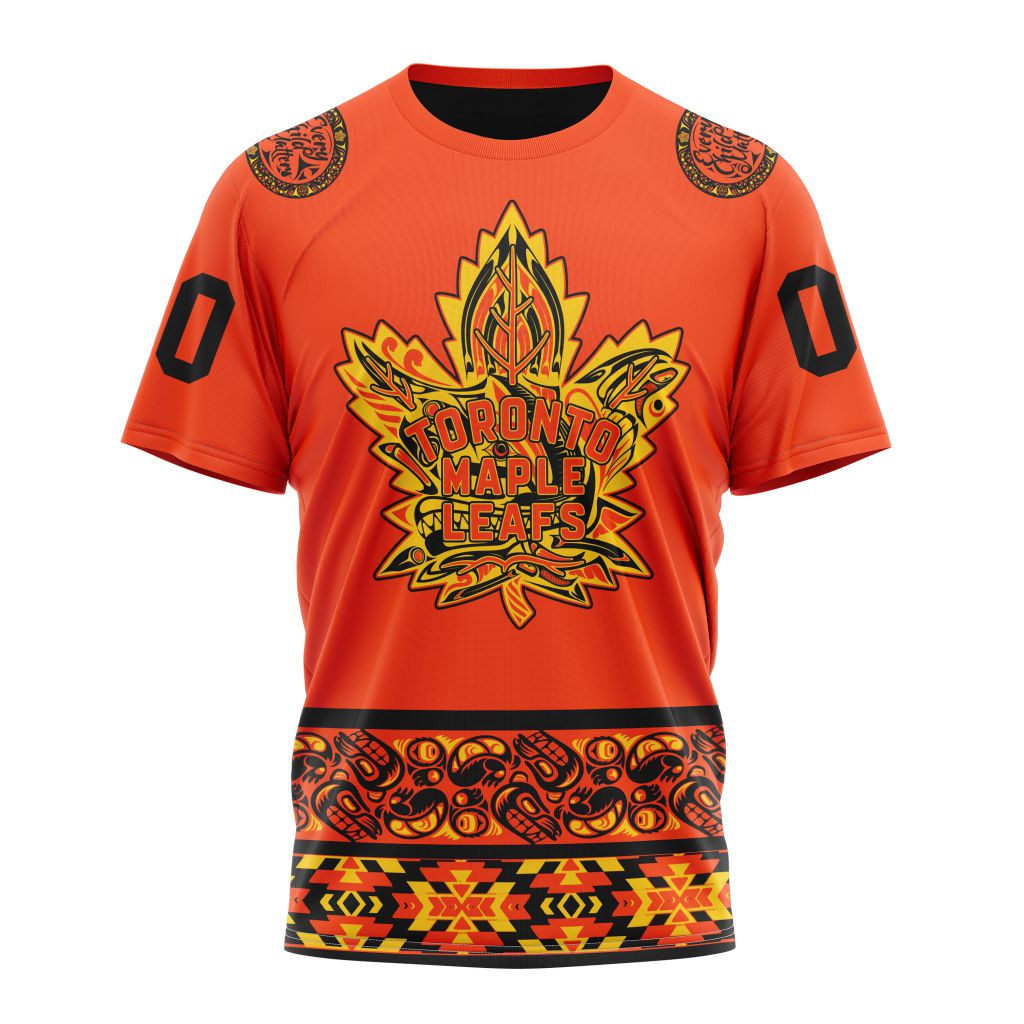 Toronto Maple Leafs Specialized National Day For Truth And Reconciliation Personalized Name And Number T-Shirt Oregontrailrvpk Shirt