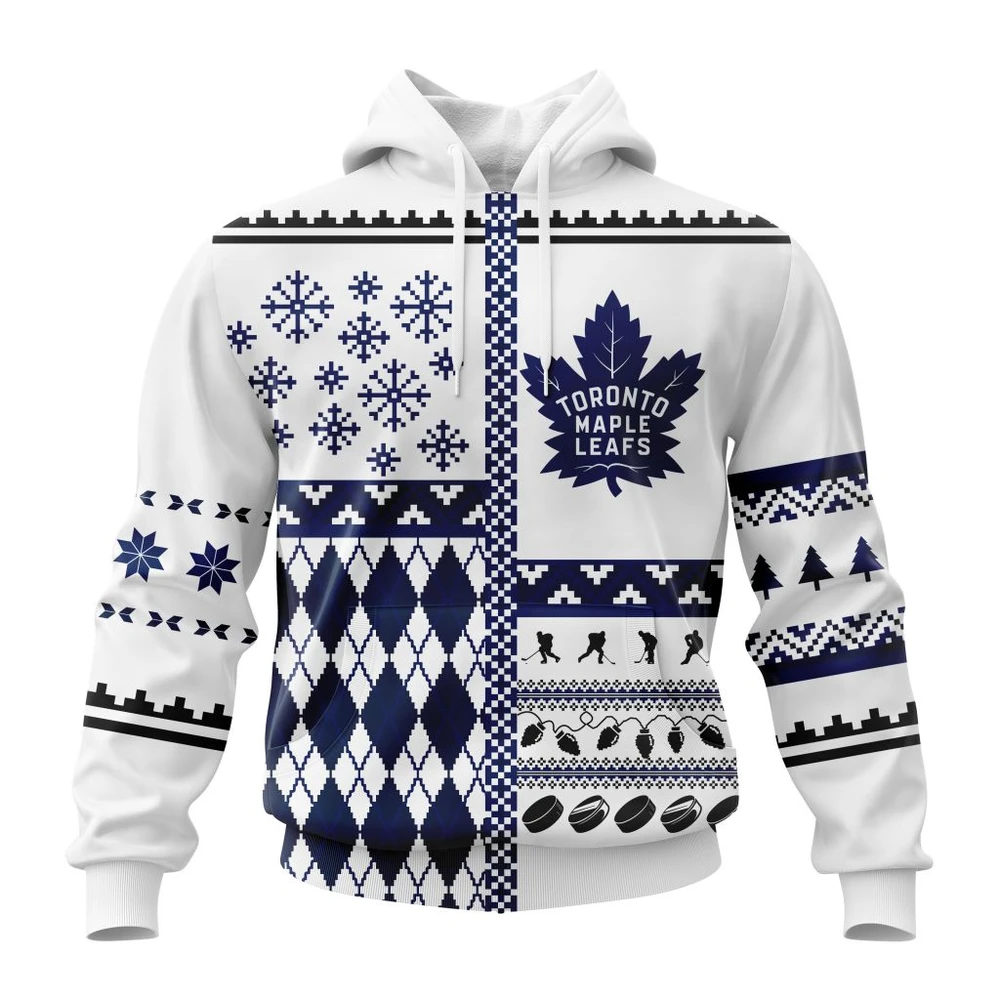 Toronto Maple Leafs Specialized Unisex Christmas Is Coming All Over Print Hoodie Style 22596