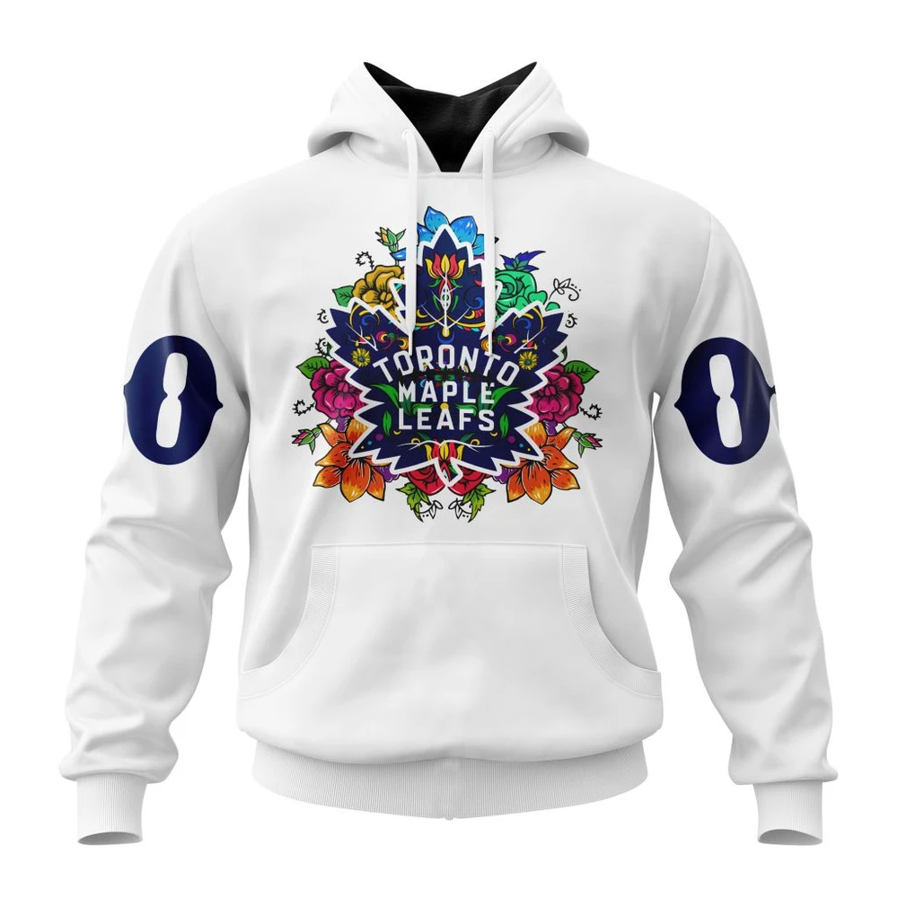 Toronto Maple Leafs Specialized Unisex Kits Dia De Muertos All Over Print Hoodie Style 74559