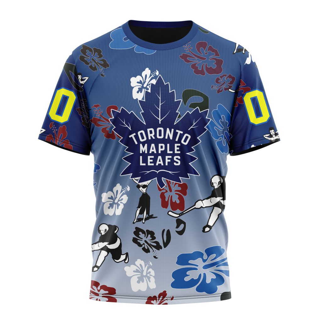 Toronto Maple Leafs X Hawaii Specialized Design For Hawaiia Personalized Name And Number T-Shirt Oregontrailrvpk Shirt