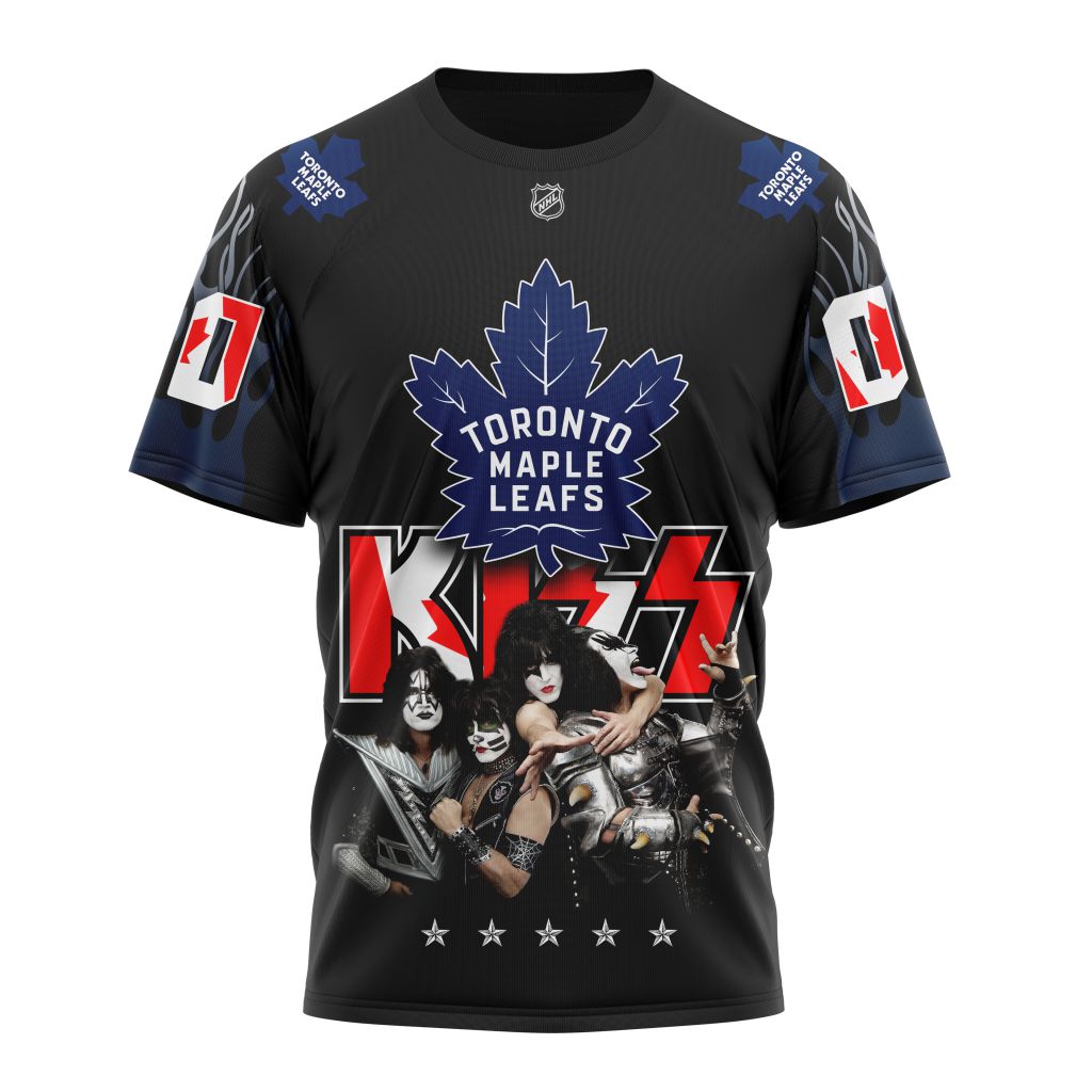 Toronto Maple Leafs X Kiss Specialized Design Personalized Name And Number T-Shirt Oregontrailrvpk Shirt