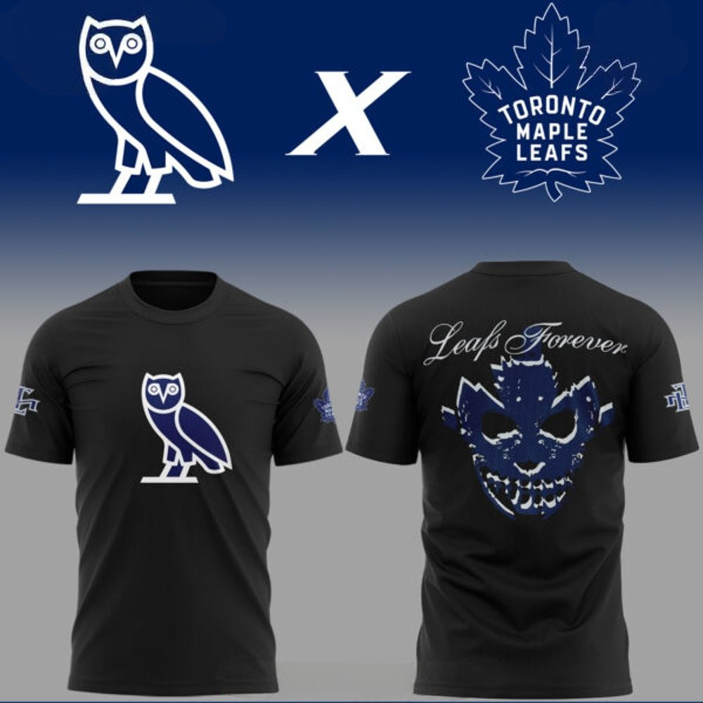 Toronto Maple Leafs x OVO 2025 T-Shirt Presents For Baseball Lovers Oregontrailrvpk Shirt