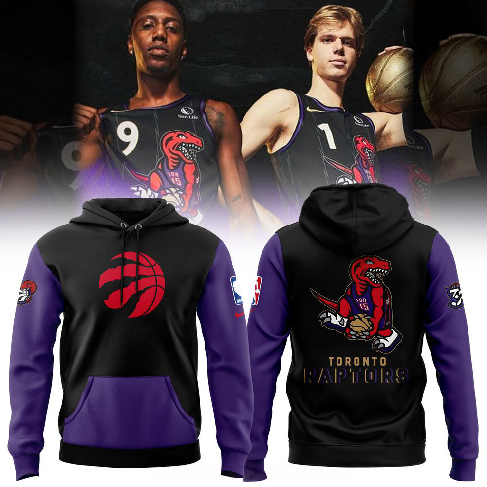 Toronto Raptors Retro Edition Purple Hoodie Basketball
