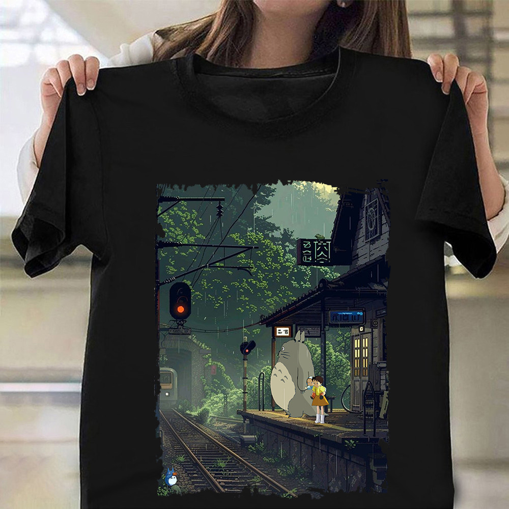 Totoro Cartoon Characters Shirt Movie Lovers Gear T-Shirt For Totoro Fans Oregontrailrvpk Shirt