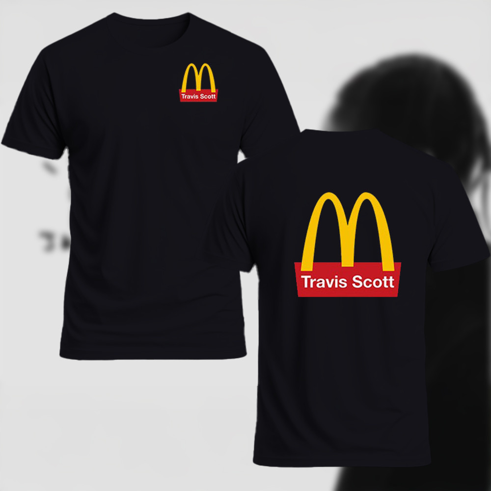 Travis Scott Cactus Jack Mcdonalds Logo Shirt Travis Scott T-Shirt For Dudes Oregontrailrvpk Shirt
