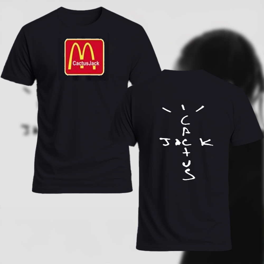 Travis Scott Mcdonalds Cactus Jack McDonalds T-Shirt Oregontrailrvpk Shirt