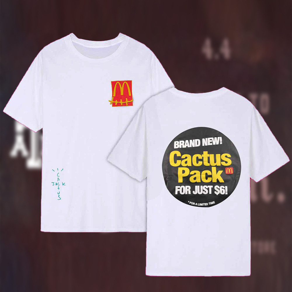 Travis Scott Mcdonald's Merch Brand New Cactus Pack For Just $6 T-Shirt Oregontrailrvpk Shirt