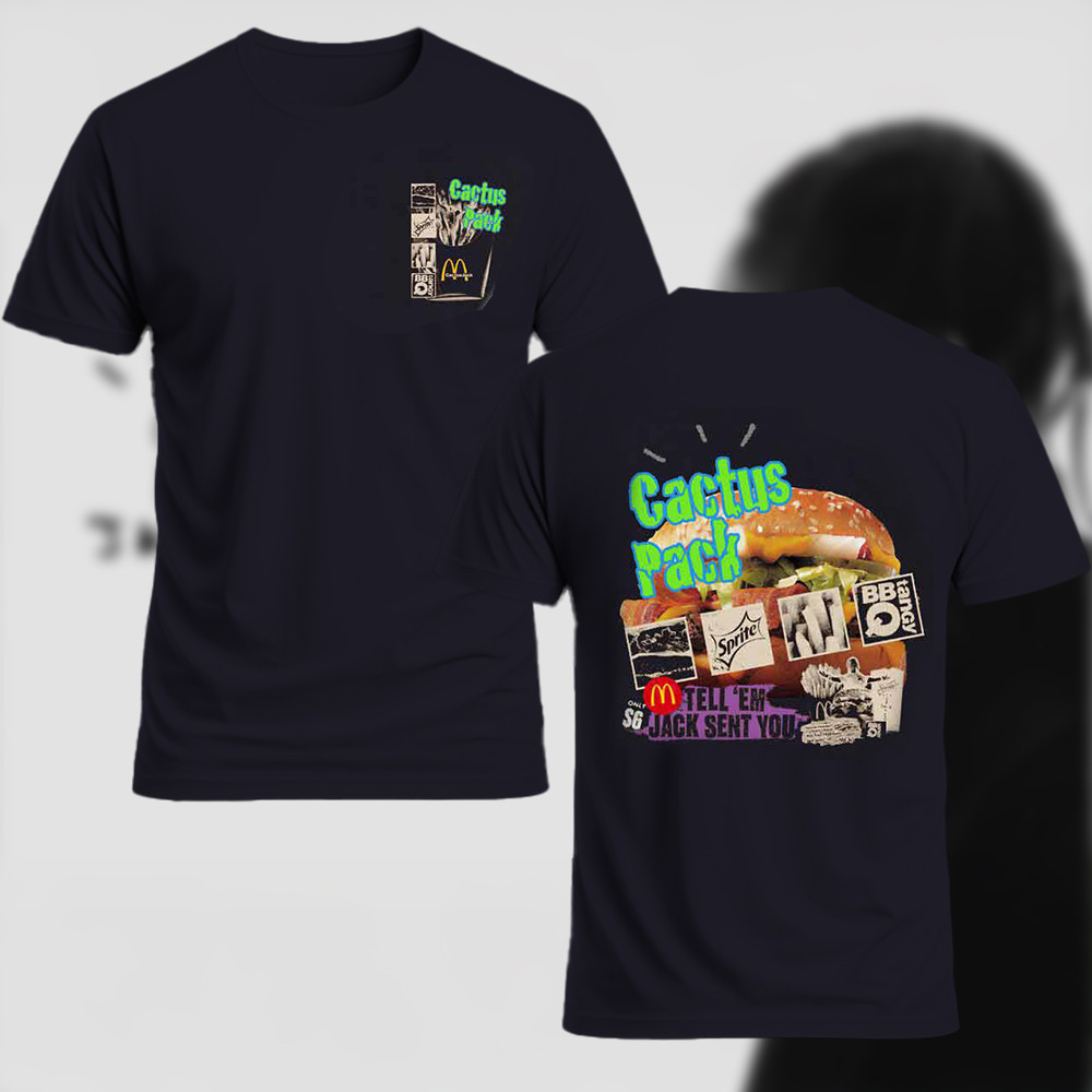 Travis Scott Mcdonald's Merch Cactus Pack Burger Vintage Promo Shirt Oregontrailrvpk Shirt