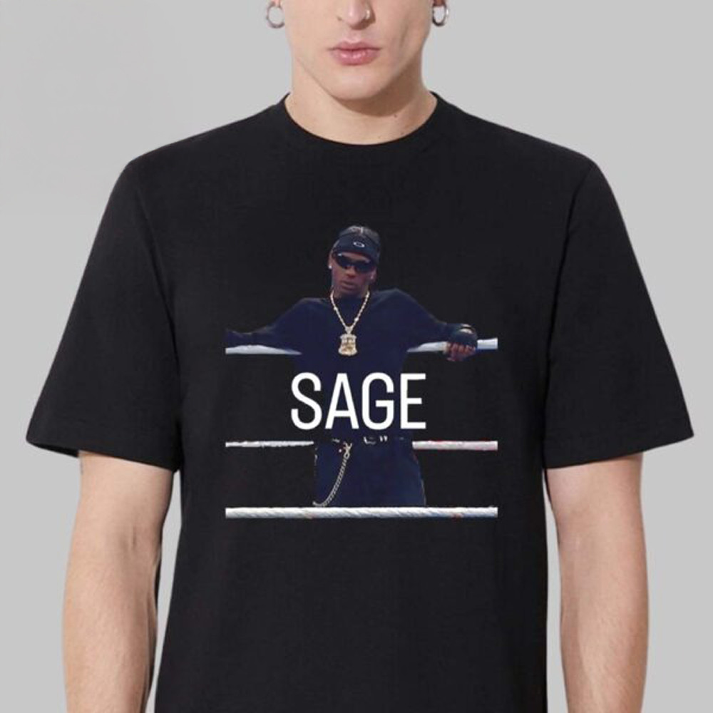 Travis Scott SAGE WWE Elimination Chamber 2025 T-Shirt Music Oregontrailrvpk Shirt