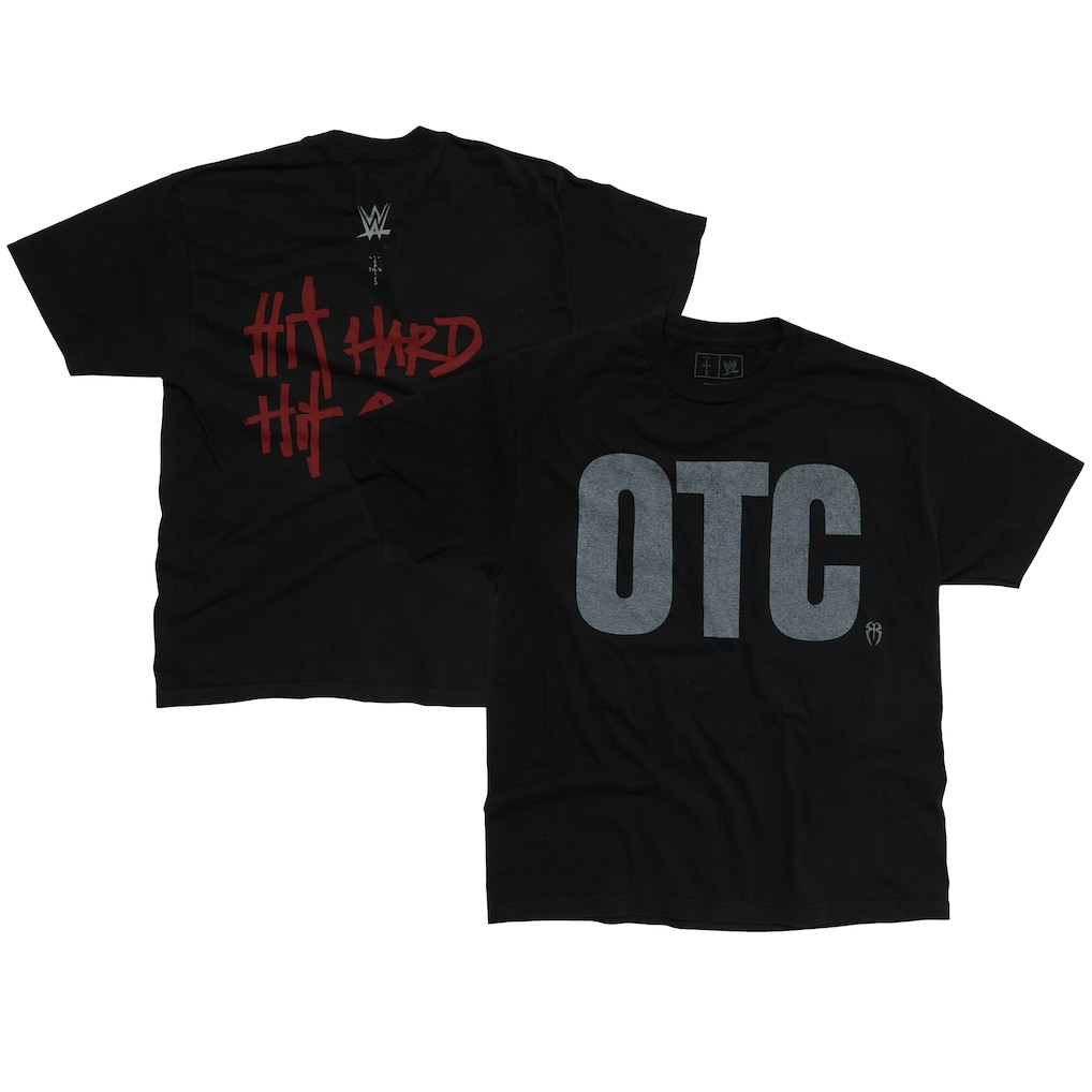 Travis Scott WWE Cactus Jack Merch T-Shirt Wrestlemania Merch CJ x WWE OTC Roman Reigns Oregontrailrvpk Shirt