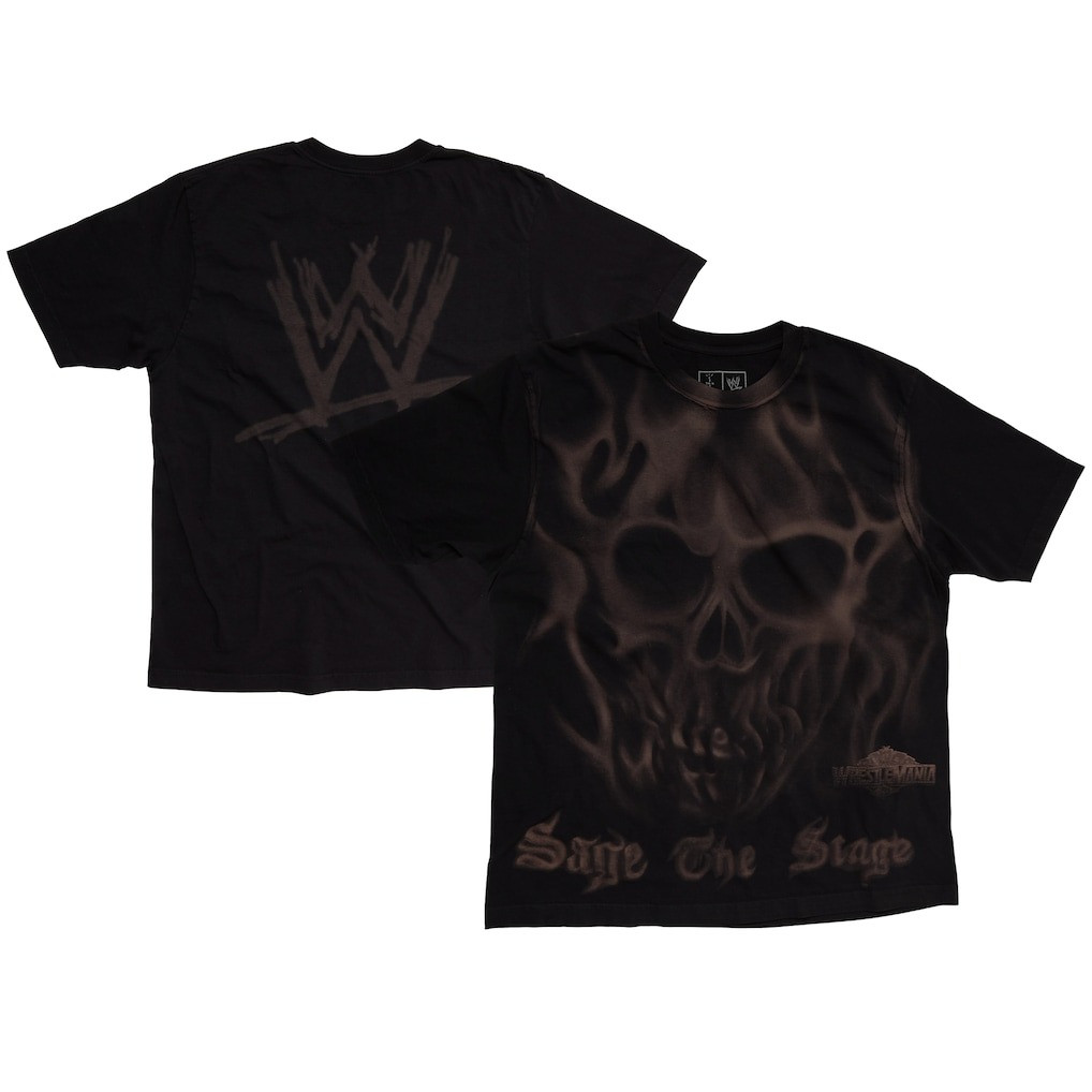 Travis Scott WWE Cactus Jack Merch T-Shirt Wrestlemania Merch CJ X WWE Sage The Stage Oregontrailrvpk Shirt
