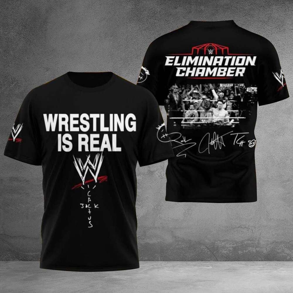 Travis Scott x WWE The Wrestling Is Real Shirt Oregontrailrvpk Shirt